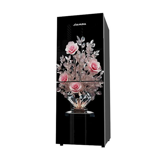 Jamuna JE5-BM2C5QD Diamond Roses Refrigerator 235L